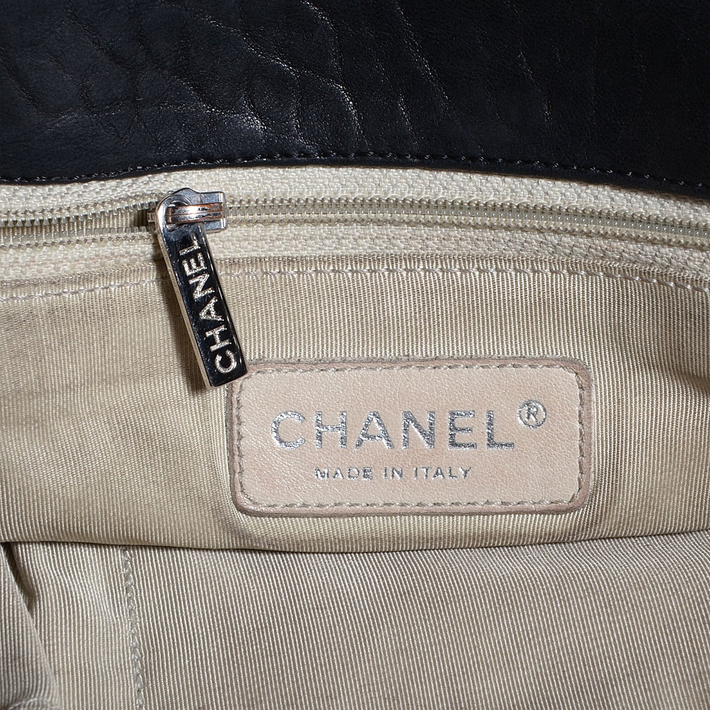 Crumpled Lambskin Chain Around Maxi Flap Bag Black