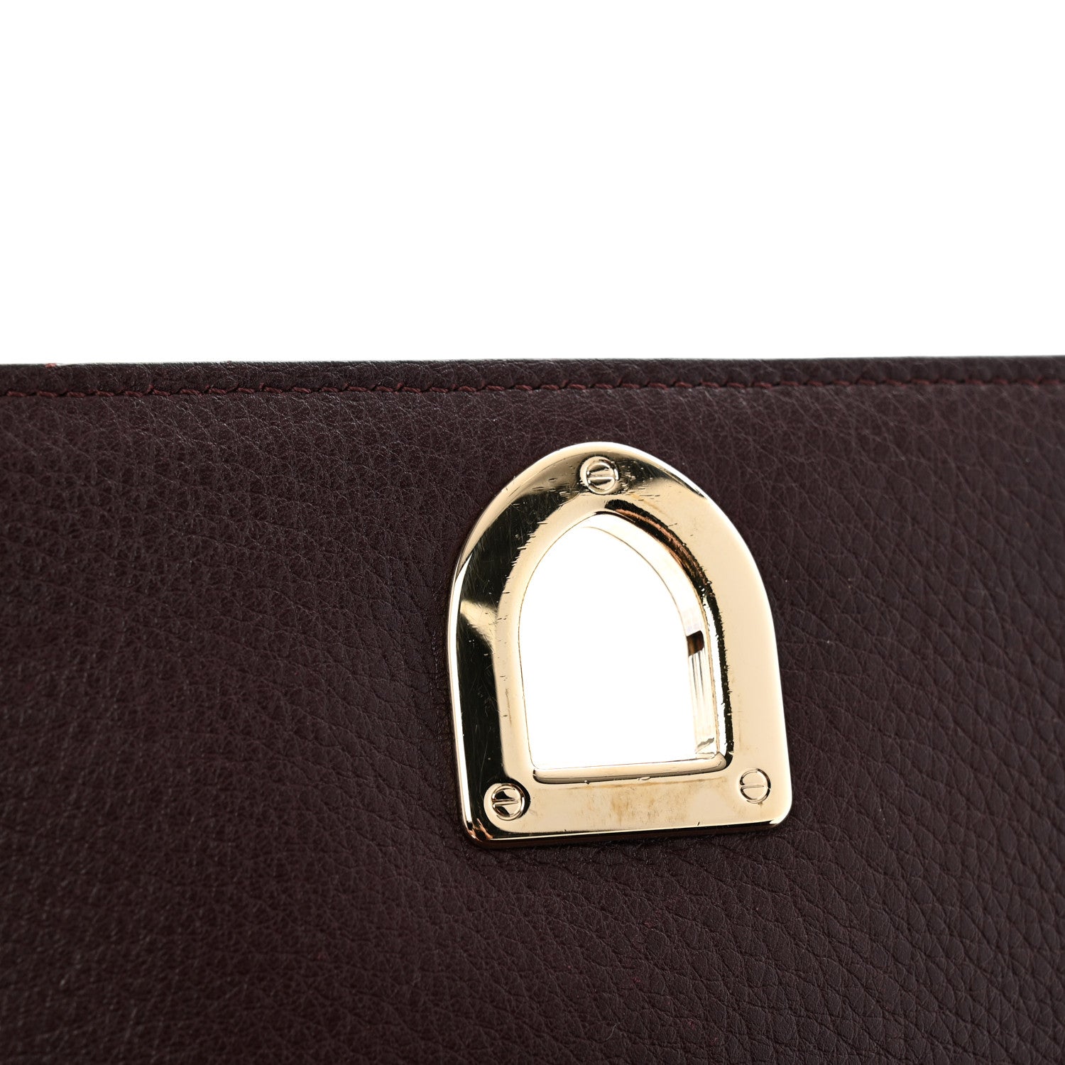 Christian Dior Grained Calfskin Small Diorama Flap Bag Burgundy 14 of 14