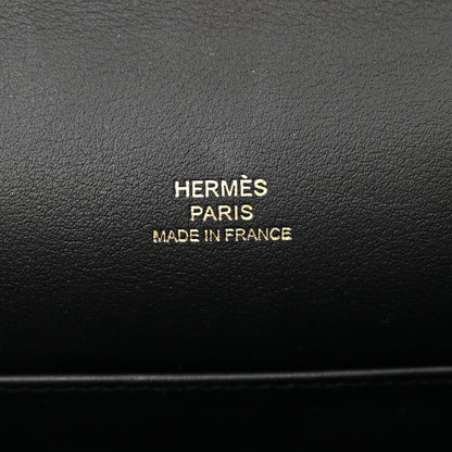 Hermes Swift Kelly Pochette Clutch Black 6 of 8