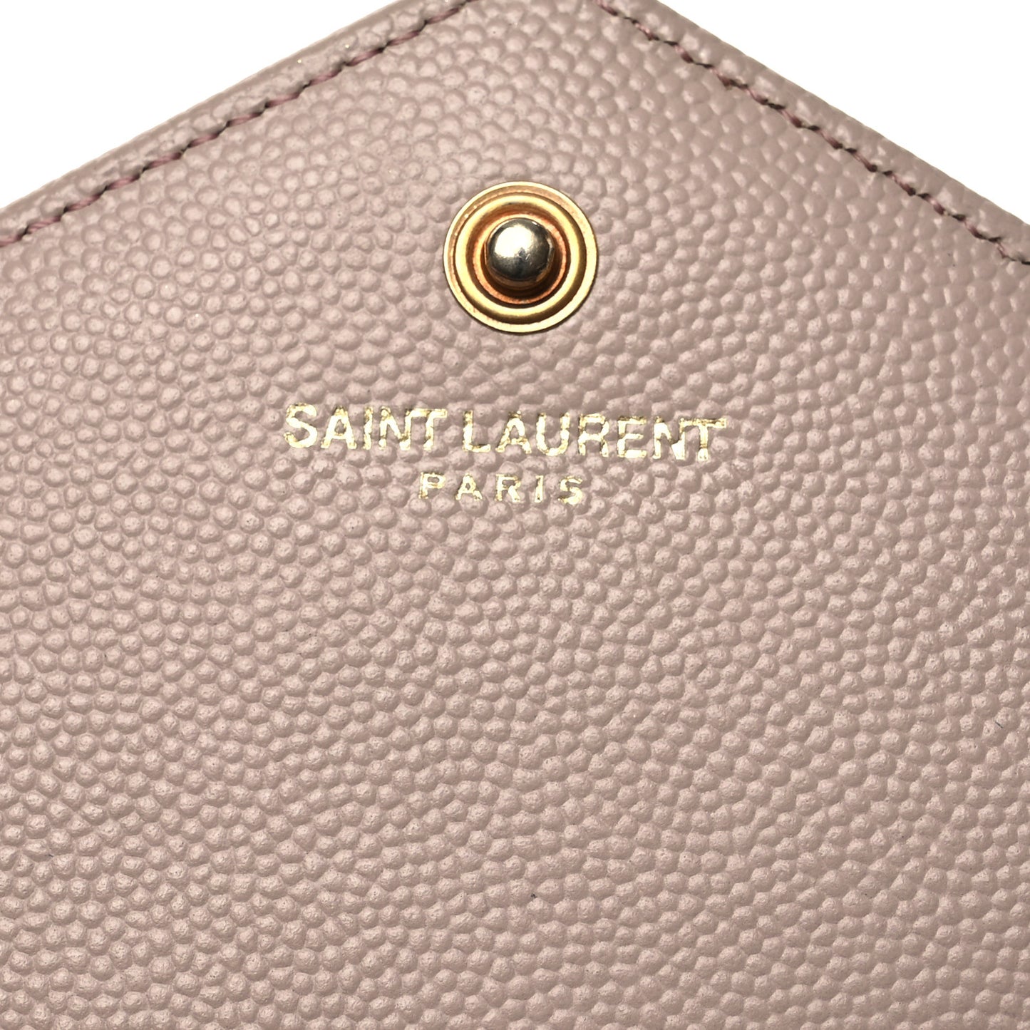 Grain De Poudre Matelasse Chevron Cassandre Envelope Chain Wallet Dark Beige