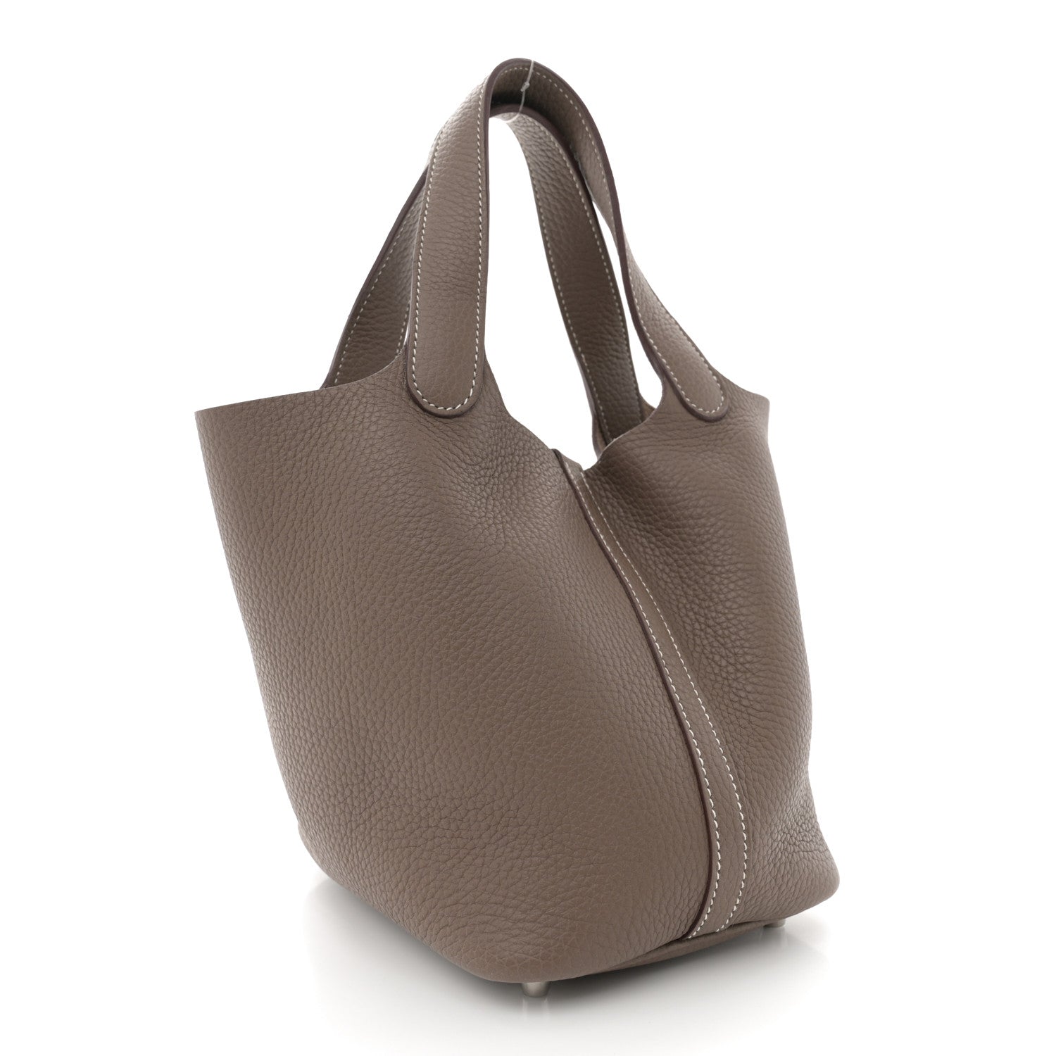 Hermes Taurillon Clemence Picotin Lock 18 PM Etoupe 3 of 11