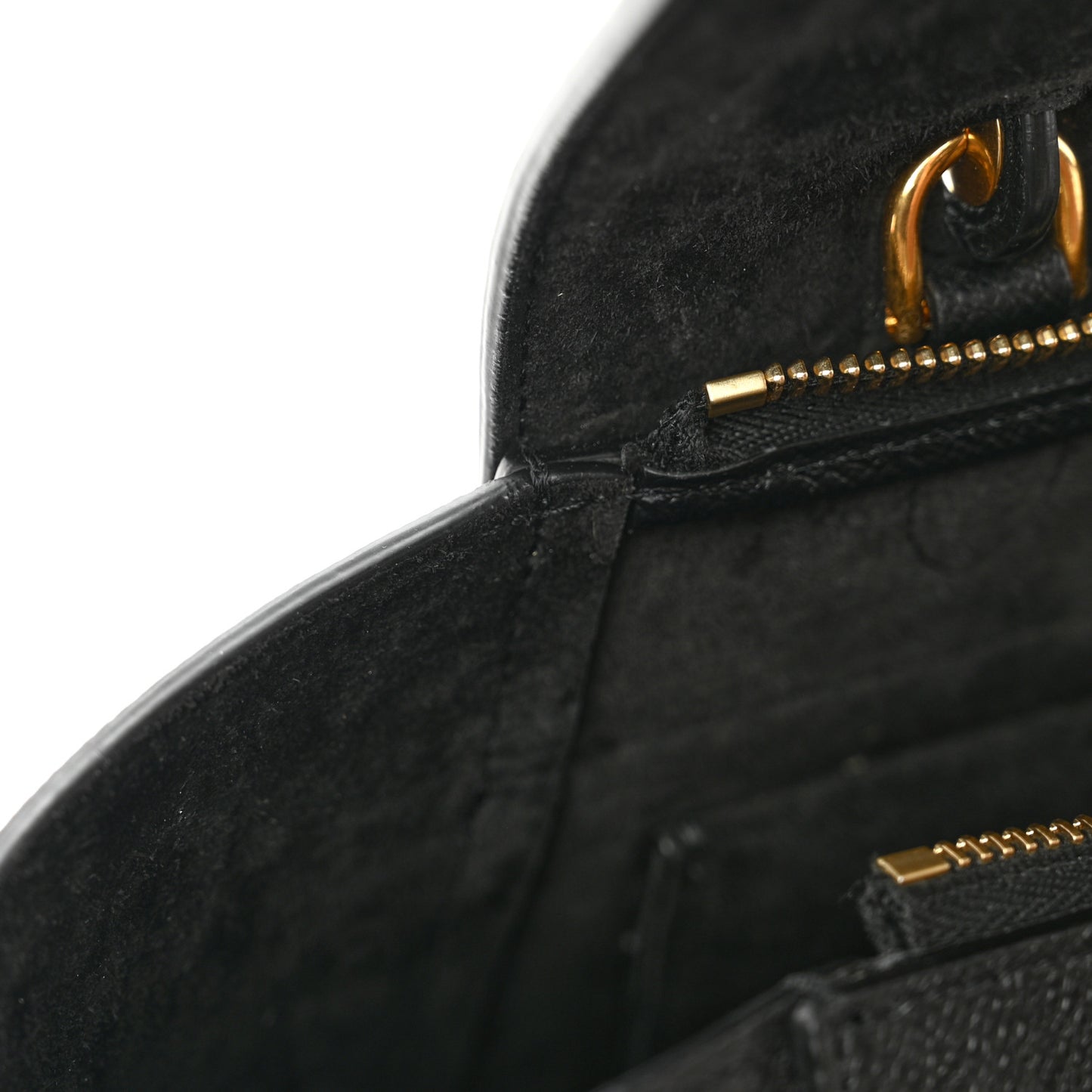 Grained Calfskin Mini Belt Bag Black