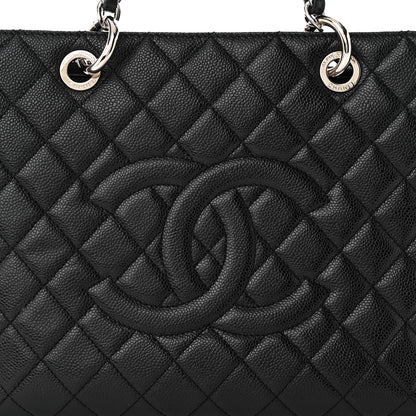 Chanel Caviar Quilted Grand Shopping Tote GST Black 9 of 11