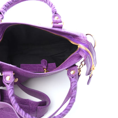 Balenciaga Agneau Giant 12 Gold Hardware Mini City Ultraviolet 5 of 9