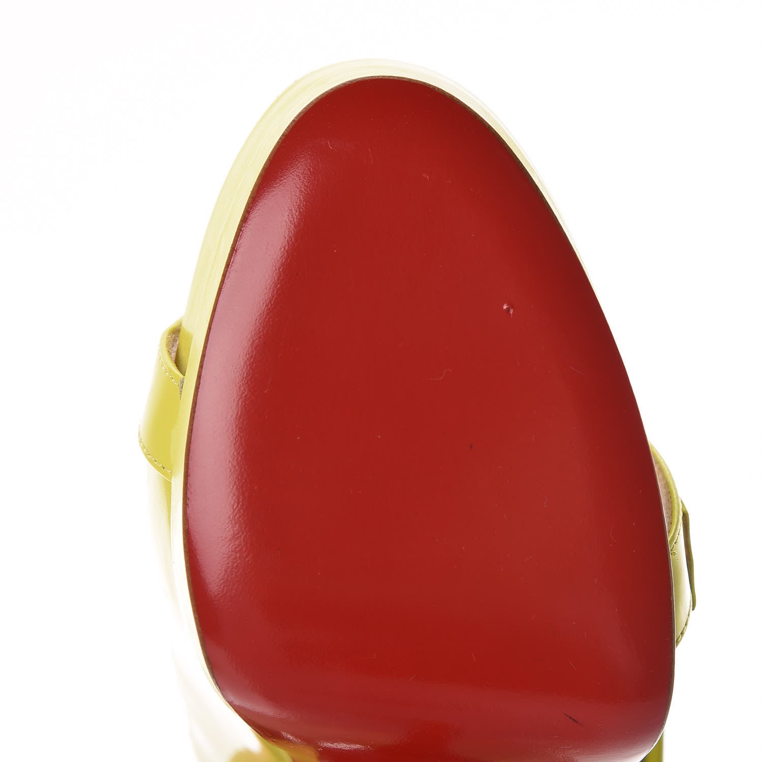 Christian Louboutin Patent Differa 140 Platform Sandals 37.5 Souffre 11 of 12