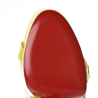 Christian Louboutin Patent Differa 140 Platform Sandals 37.5 Souffre 11 of 12