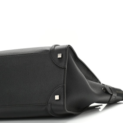 Celine Drummed Calfskin Mini Luggage Black 9 of 9