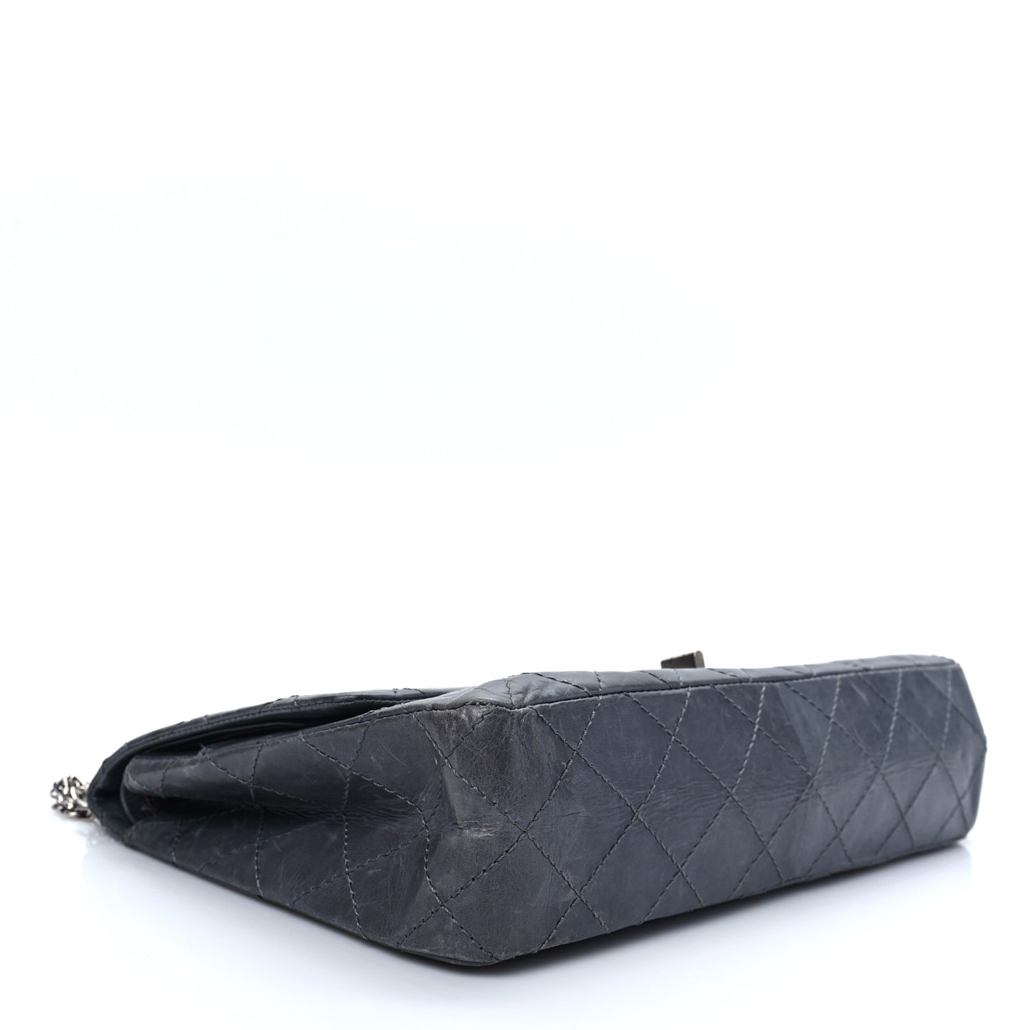 Aged Calfskin Quilted 50th Anniversary 2.55 Reissue 227 Flap Grey