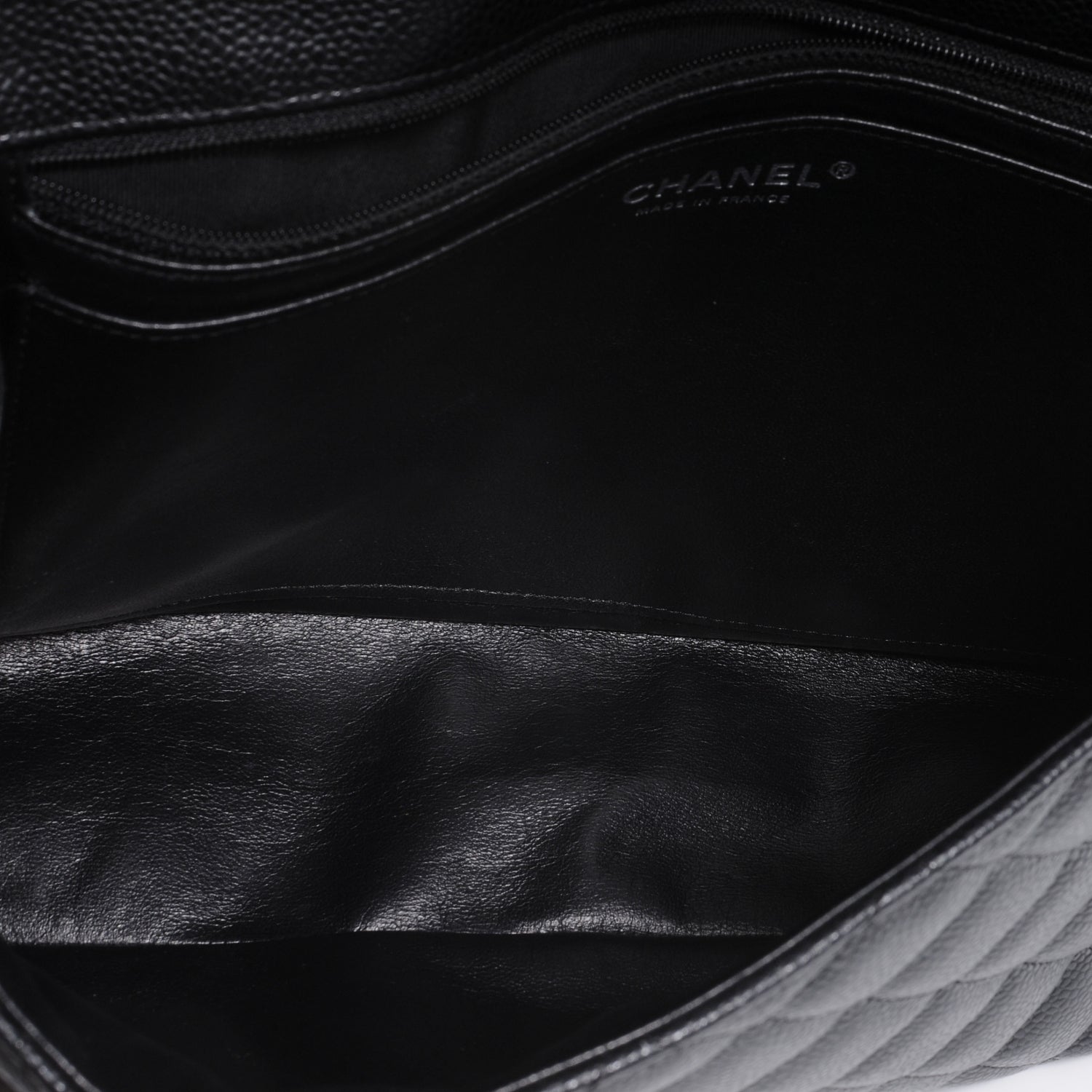 Chanel Caviar Jumbo Single Flap Black 7 of 9