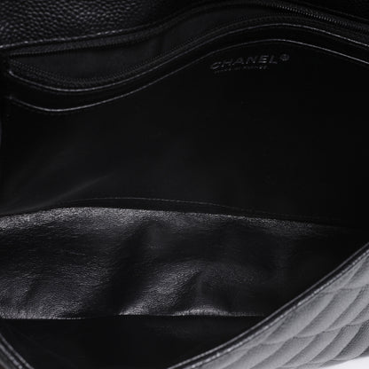 Chanel Caviar Jumbo Single Flap Black 7 of 9