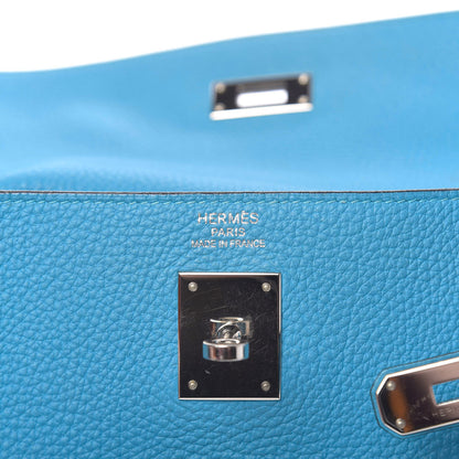 Hermes Togo Kelly Retourne 35 Turquoise 15 of 17
