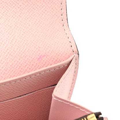 Louis Vuitton Damier Ebene Rosalie Coin Purse Rose Ballerine 9 of 9