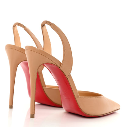 Christian Louboutin Kid O Kate Slingback 100 Pumps 37 Nude 4 of 8