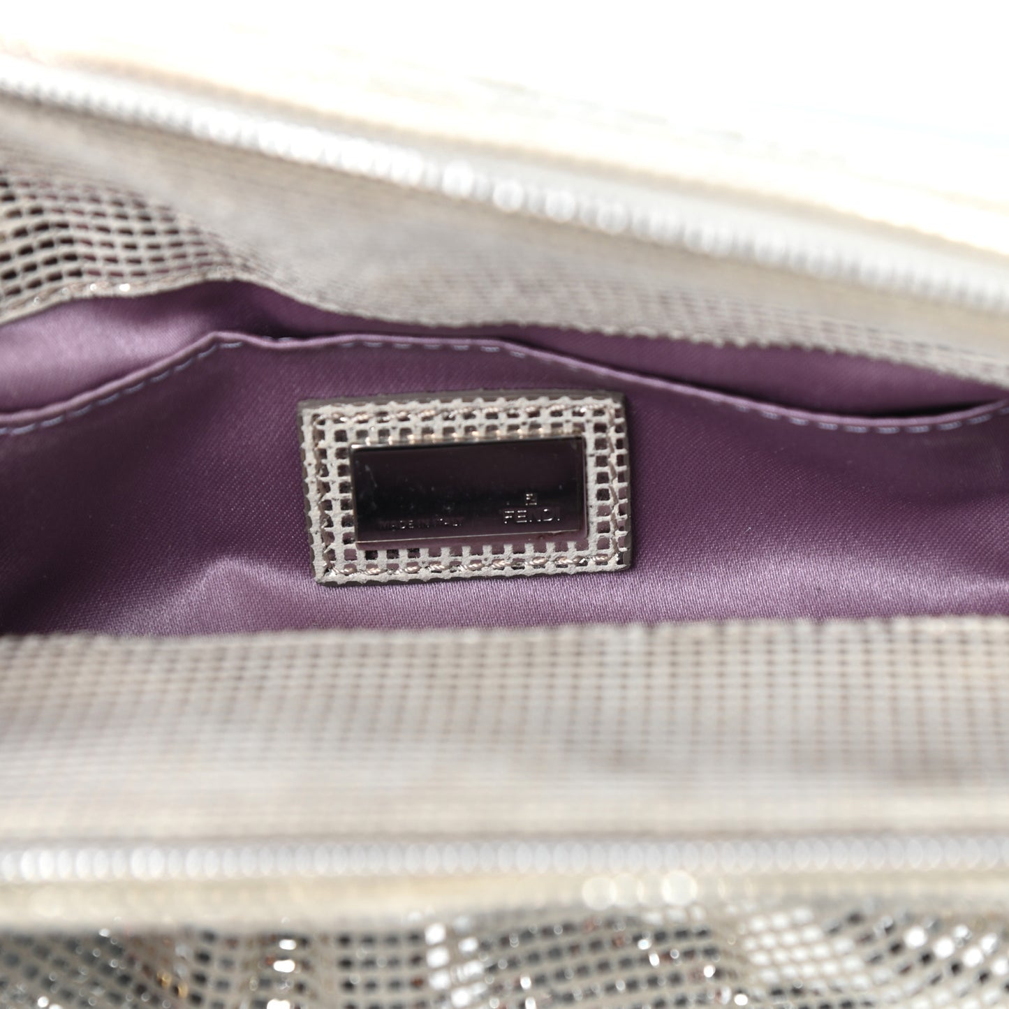 Laminated Calfskin To You Convertible Pochette Silver