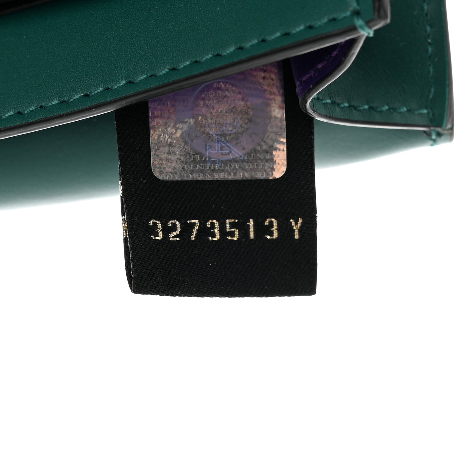 Calfskin Serpenti Forever Purse Card Holder Emerald Violet Amethyst
