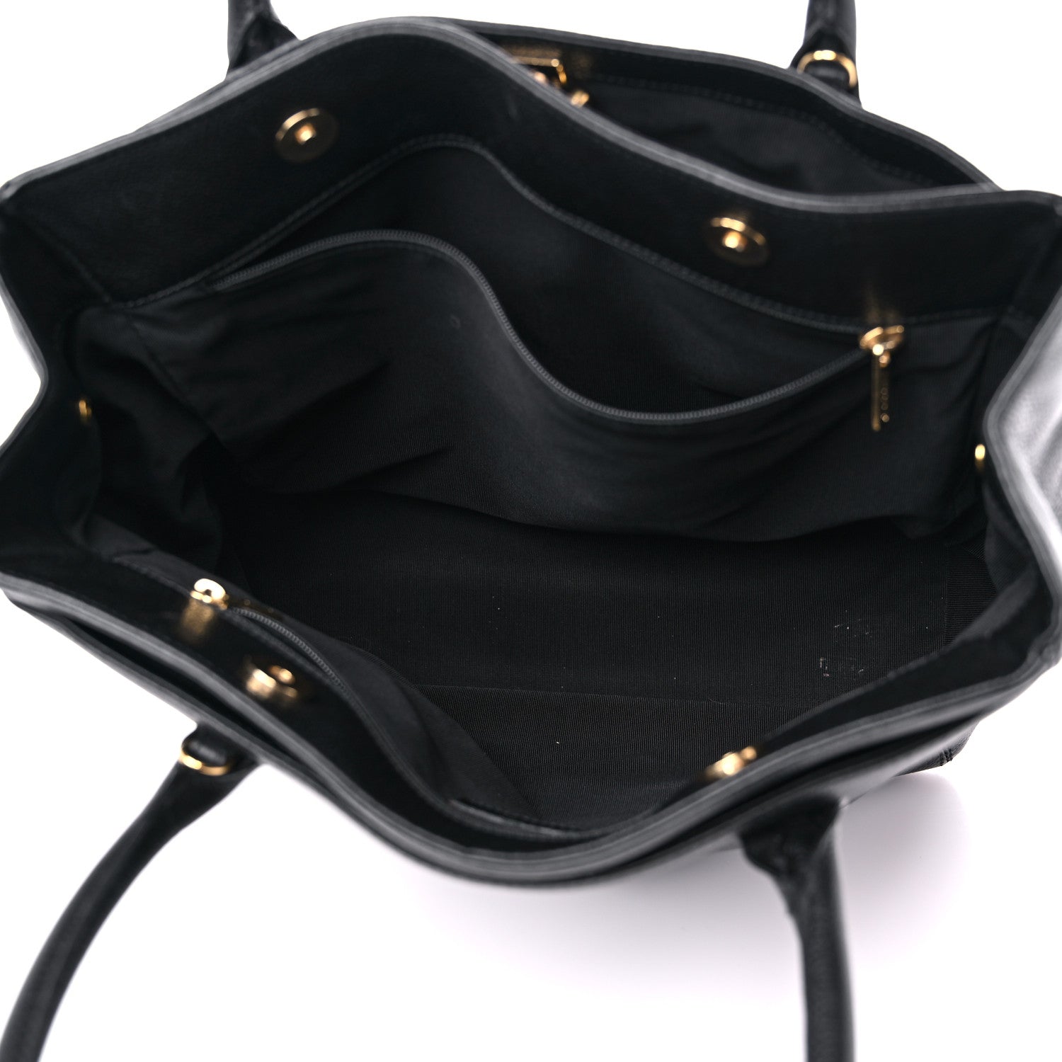 Chanel Calfskin Tall Cerf Tote Black 4 of 18