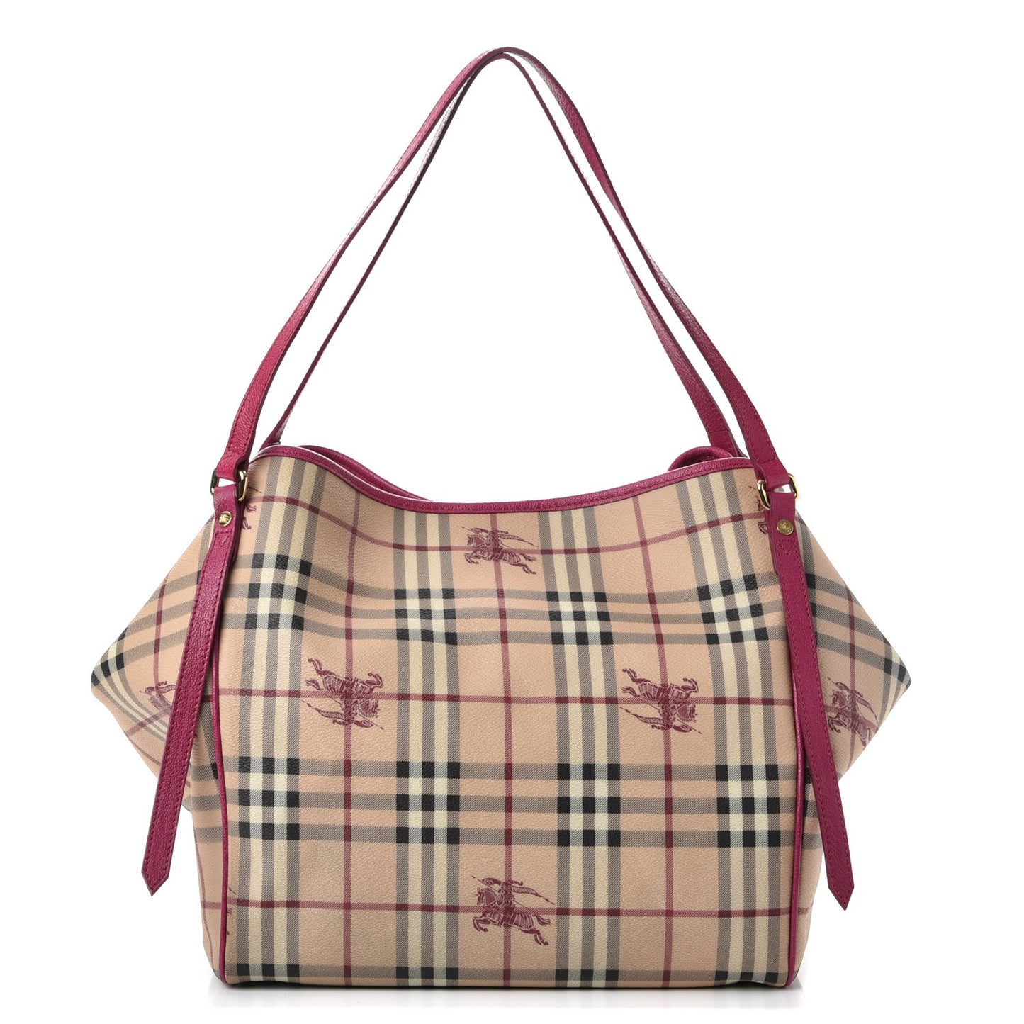 Haymarket Check Medium Canterbury Tote Bright Rhubarb Pink
