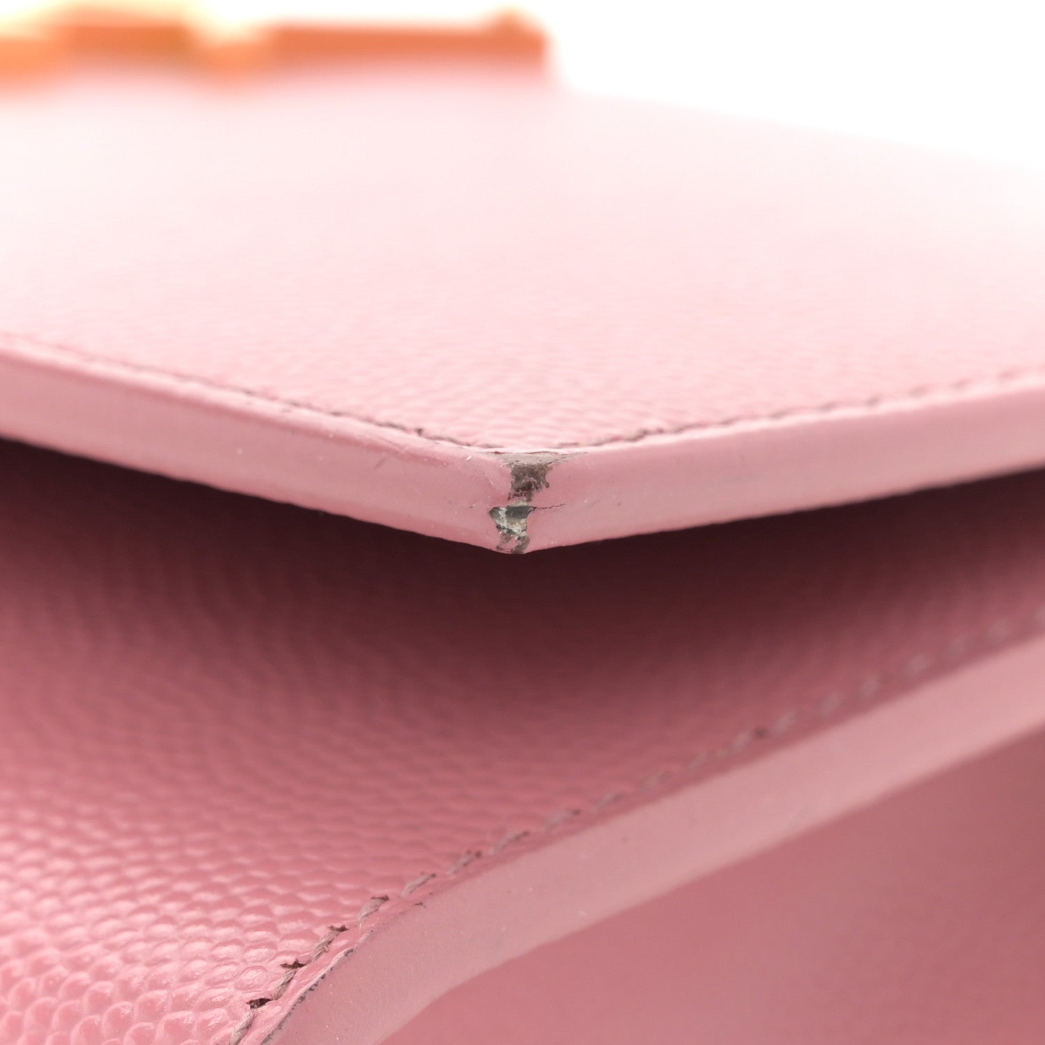 Saint Laurent Grain De Poudre Small Monogram Kate Satchel Dark Rose 10 of 12