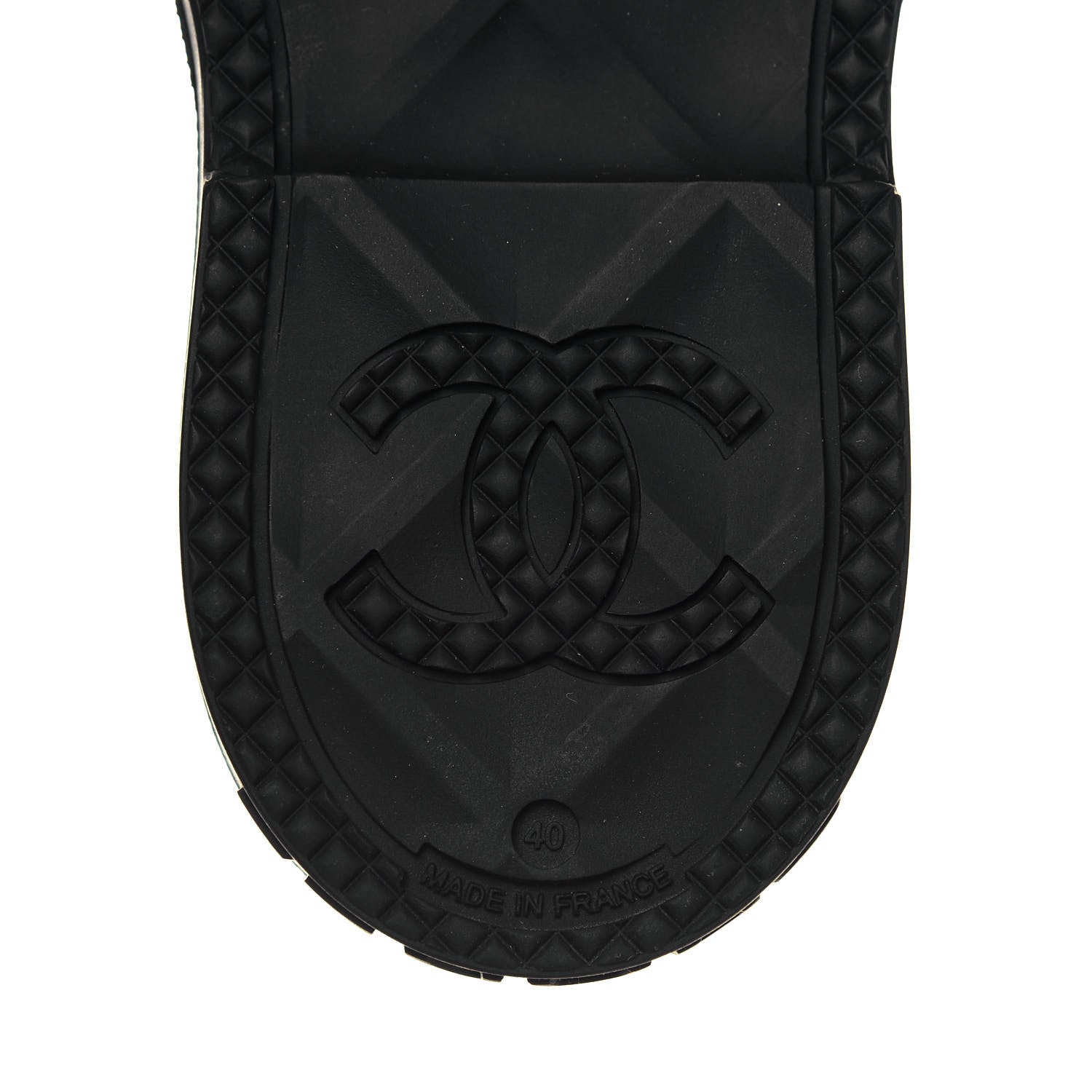 Chanel Caoutchouk CC High Boots 40 Black 6 of 8