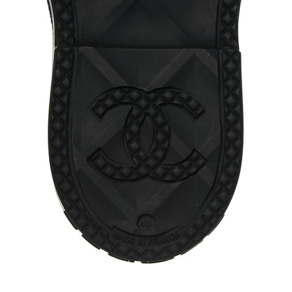 Chanel Caoutchouk CC High Boots 40 Black 6 of 8
