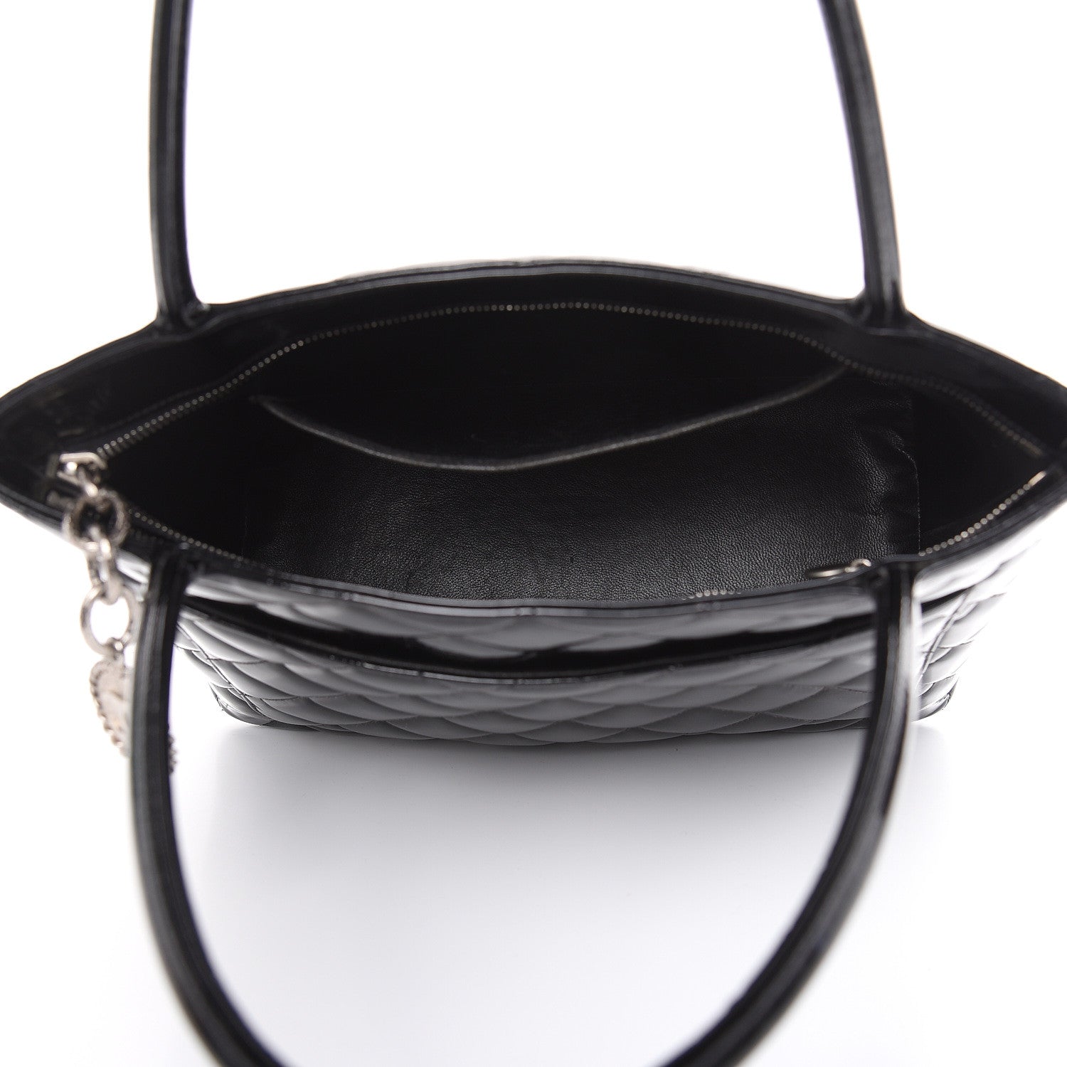 Chanel Patent Quilted Medallion Tote Black 5 of 12