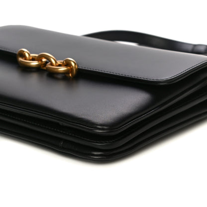 Saint Laurent Smooth Calfskin Le Maillon Satchel Black 10 of 13