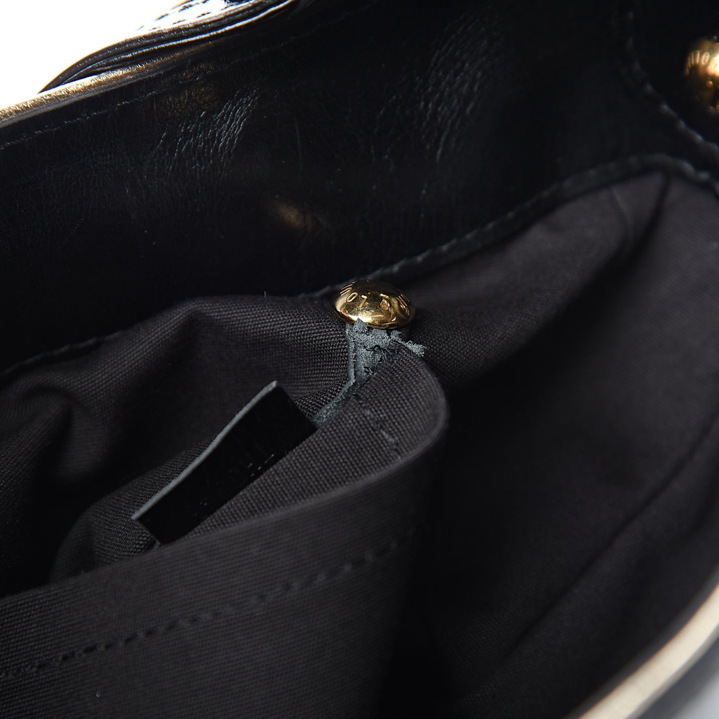 Denim Quilted Monogram Musette Black