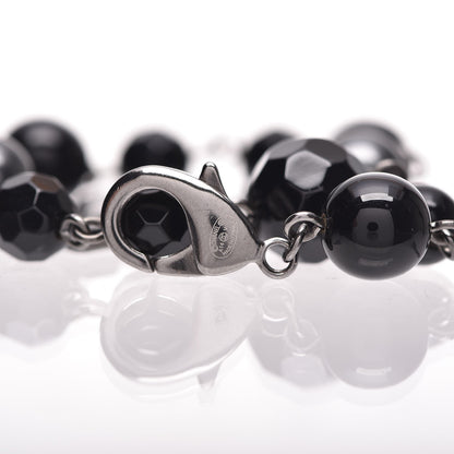 Chanel Ruthenium Bead CC Bracelet Black 4 of 4