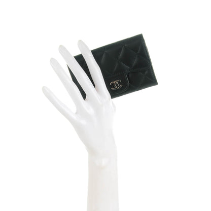 Chanel Lambskin Quilted Flap Card Holder Black 2 of 8
