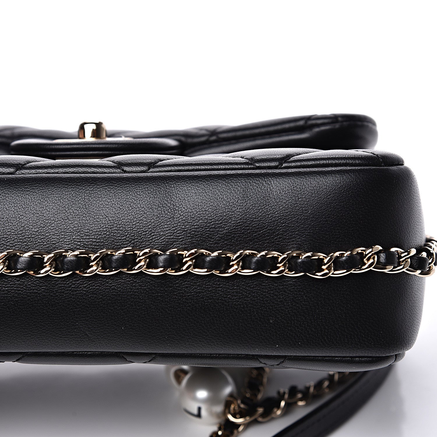 Chanel Lambskin Quilted Small My Precious Flap Black 10 of 11