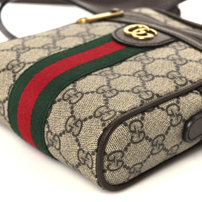 Gucci GG Supreme Monogram Web Mini Ophidia Messenger Brown 11 of 11