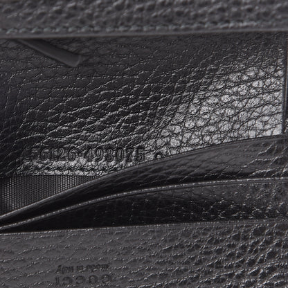 Gucci Pebbled Calfskin GG Marmont Card Case Black 6 of 8