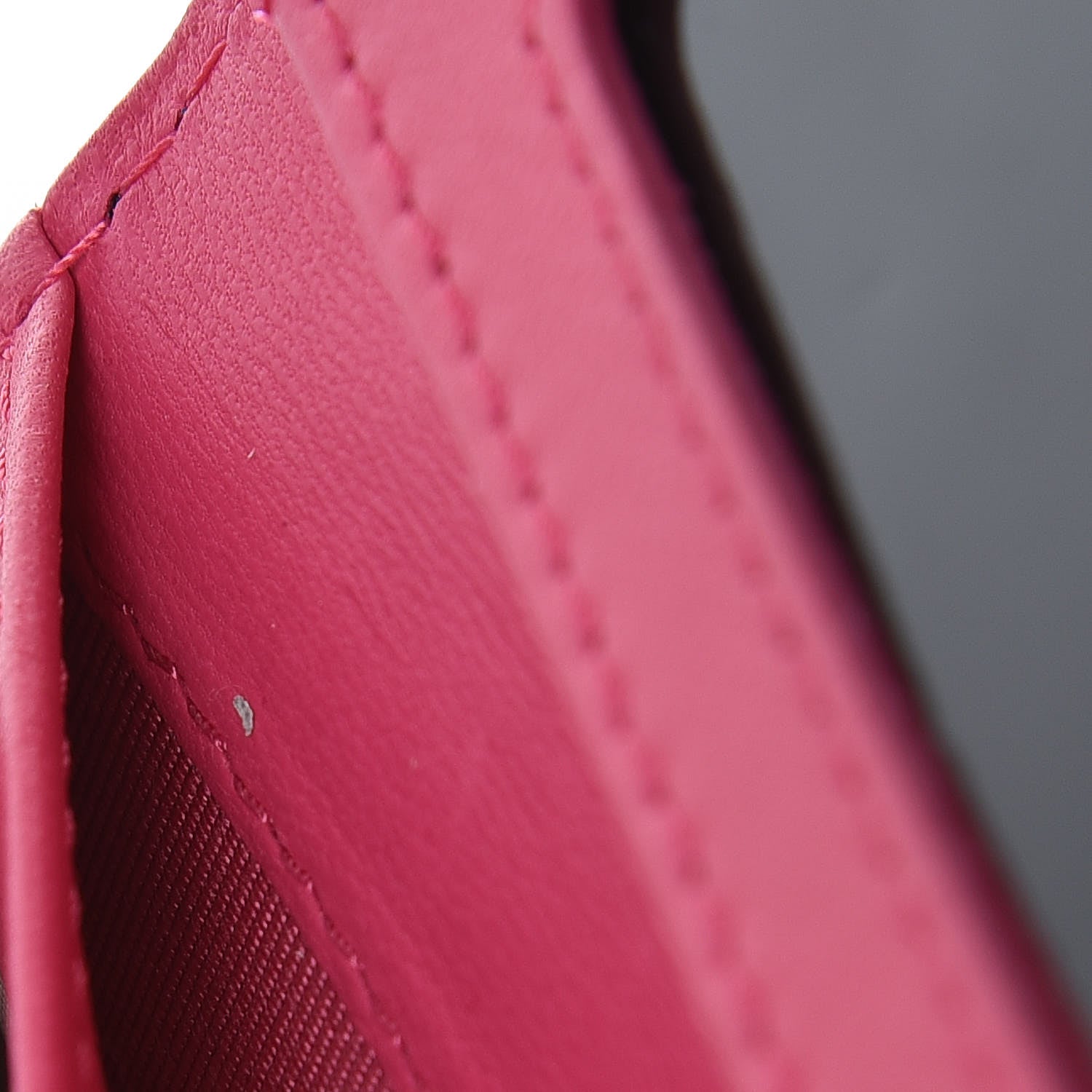 Chanel Lambskin Quilted Passport Holder Fuchsia 12 of 13