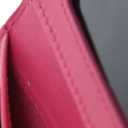 Chanel Lambskin Quilted Passport Holder Fuchsia 12 of 13