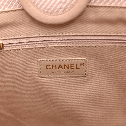 Chanel Mixed Fibers Calfskin Small Deauville Tote Beige 6 of 13