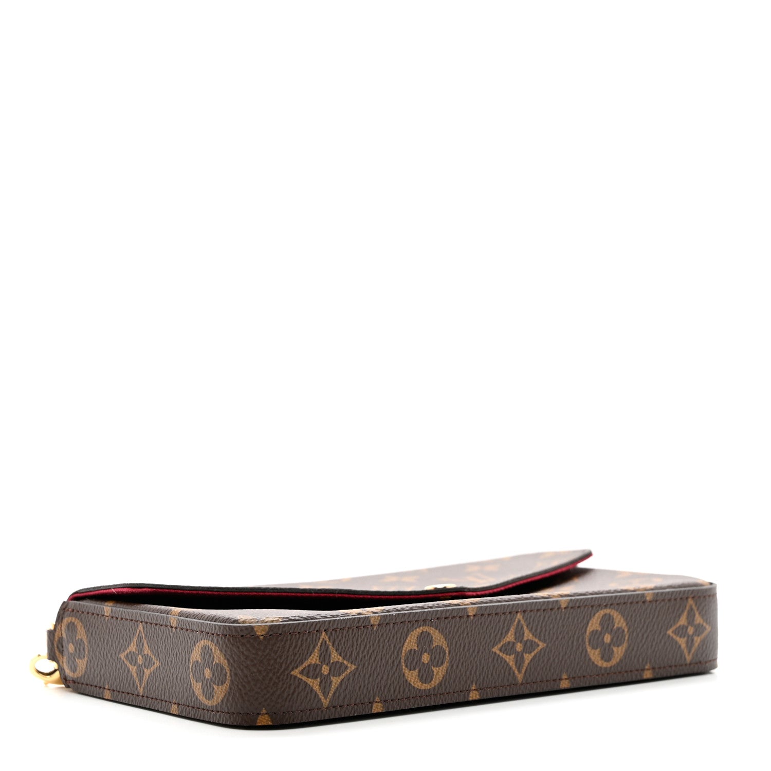 Louis Vuitton Monogram Pochette Felicie Chain Wallet Fuchsia 4 of 7