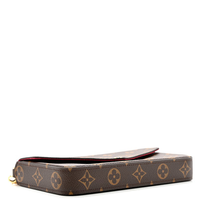 Louis Vuitton Monogram Pochette Felicie Chain Wallet Fuchsia 4 of 7