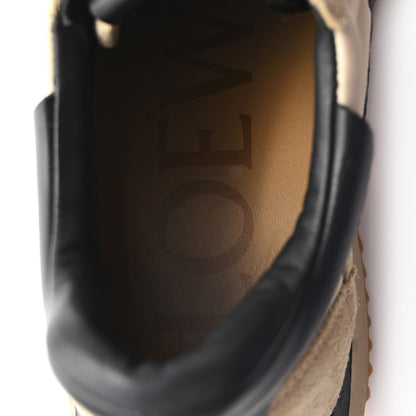 Loewe Nylon Suede Flow Runner Sneakers 37 Gold Black 9 of 11