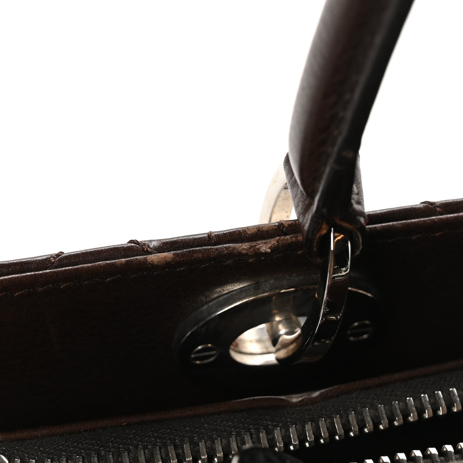 Christian Dior Cannage Stitched East West Lady Dior Brown 11 of 12