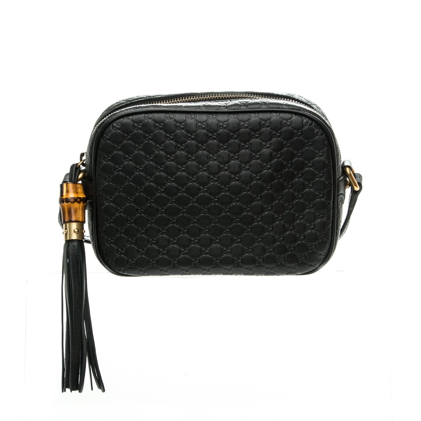 Microguccissima Sunshine Disco Crossbody Bag Black