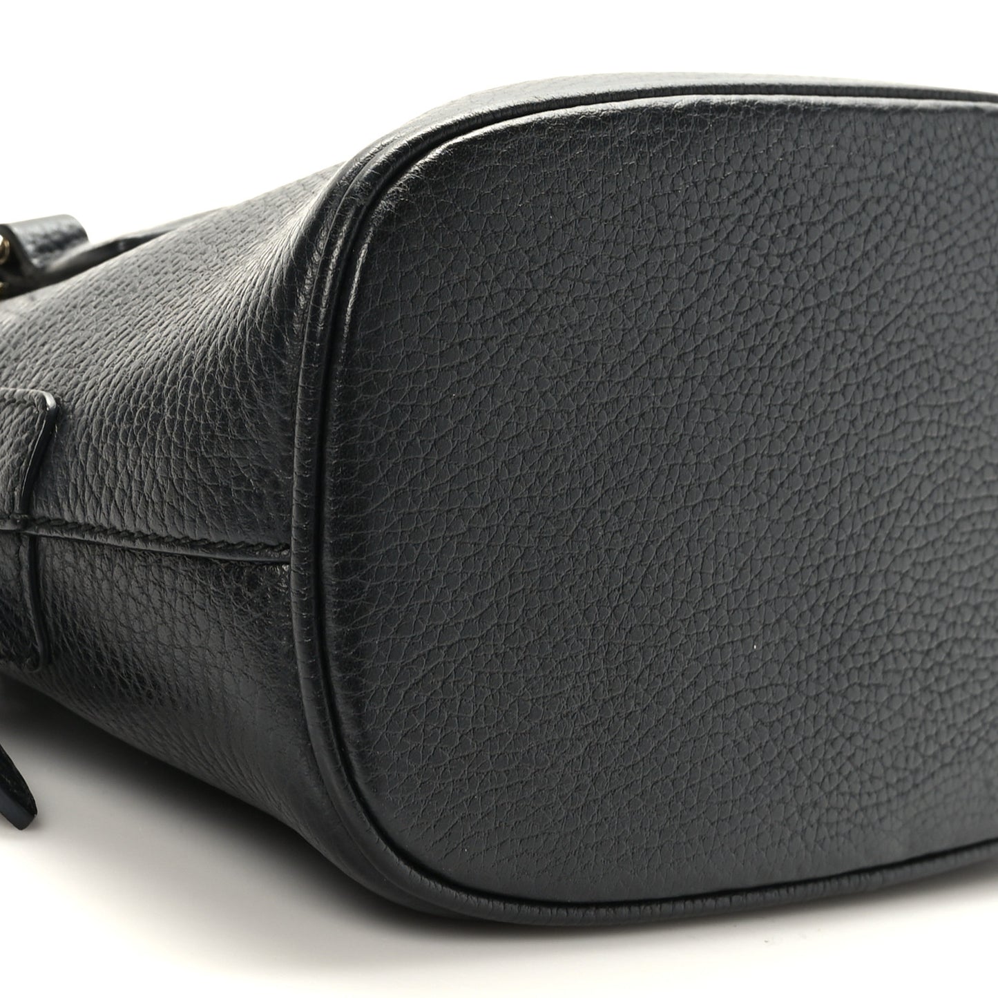 Dollar Calfskin Small GG Charm Dome Bag Black