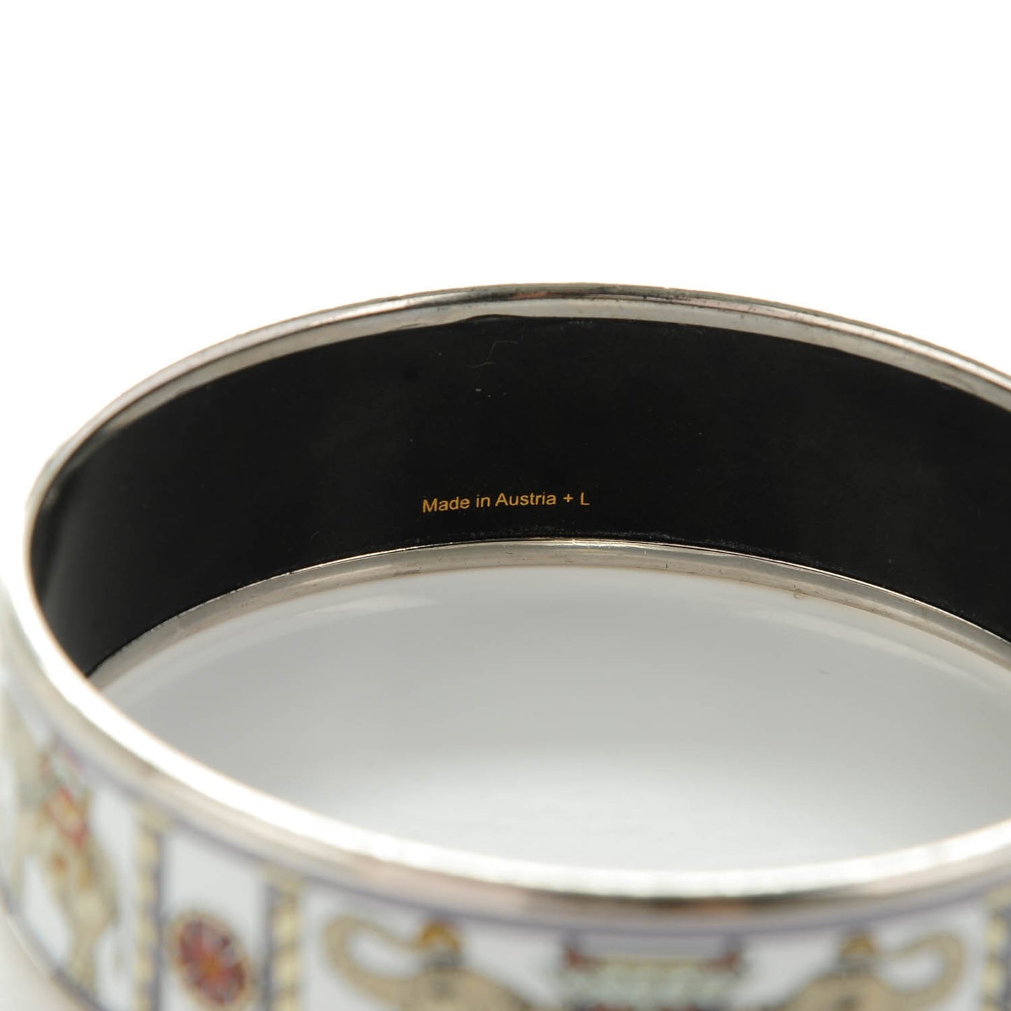 Enamel Printed Elephant Torana Wide Bracelet 70