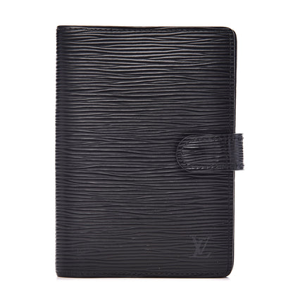 Louis Vuitton Epi Small Ring Agenda Cover Black 1 of 9