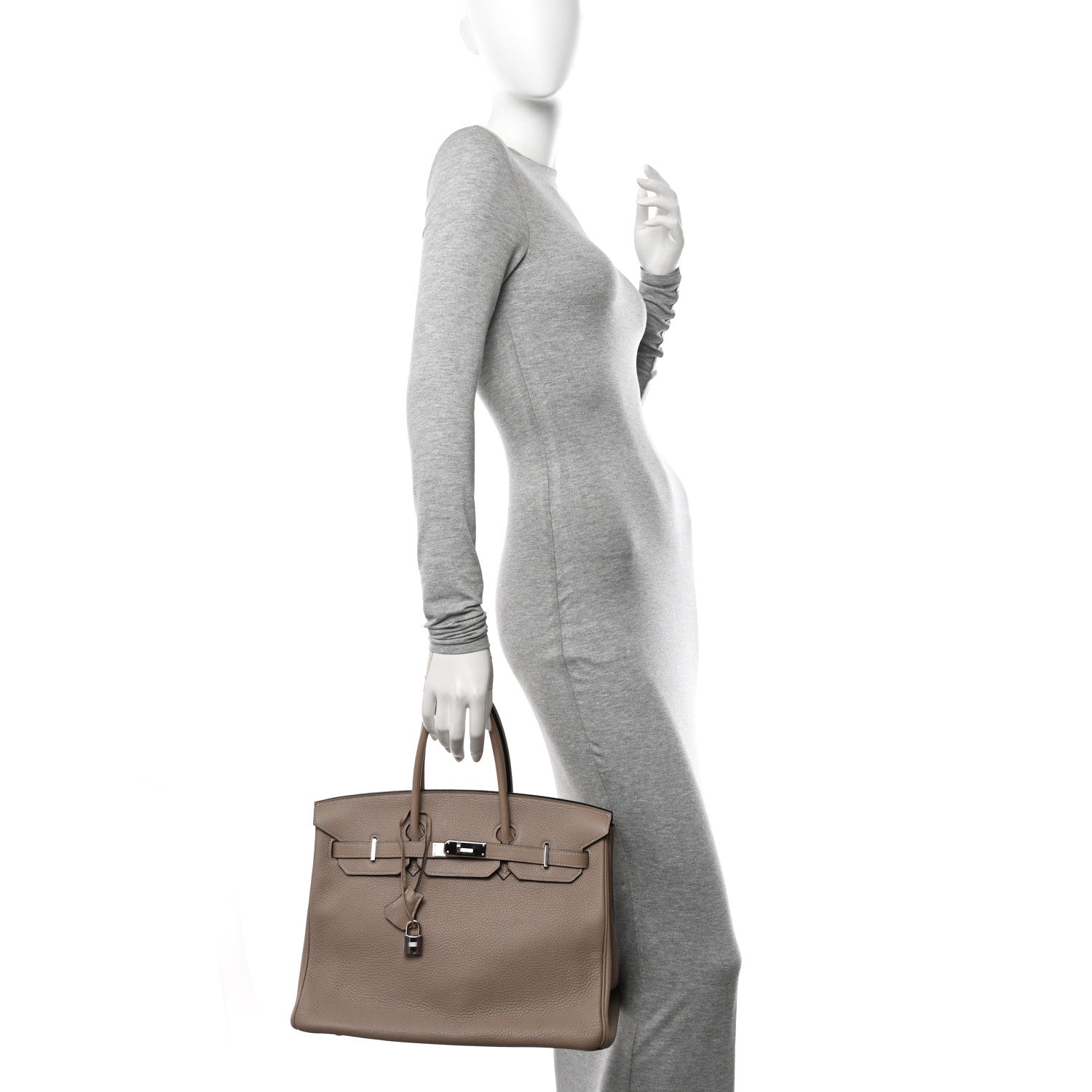 Hermes Togo Birkin 35 Gris Tourterelle 2 of 14