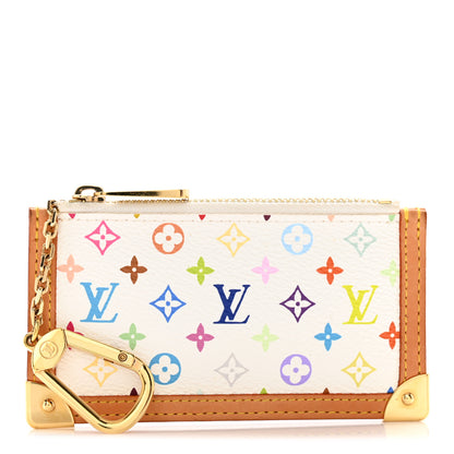 Louis Vuitton Monogram Multicolor Key Pouch White 1 of 8