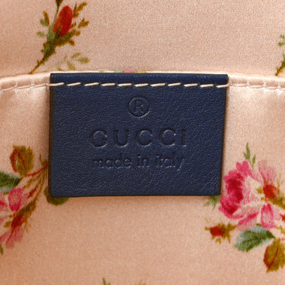 Gucci Denim Matelasse Mini Pearly GG Marmont Shoulder Bag Blue 6 of 13