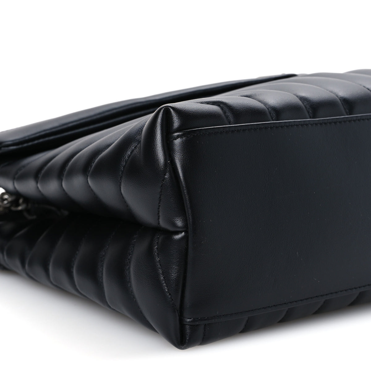 Saint Laurent Calfskin Y Quilted Monogram Medium Loulou Chain Satchel Black 10 of 11