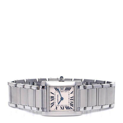 Cartier Stainless Steel 25mm Tank Francaise Quartz Watch 2 of 5