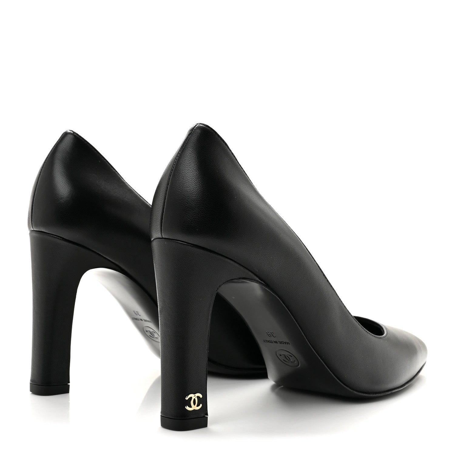 Chanel Lambskin Pumps 39 Black 5 of 10