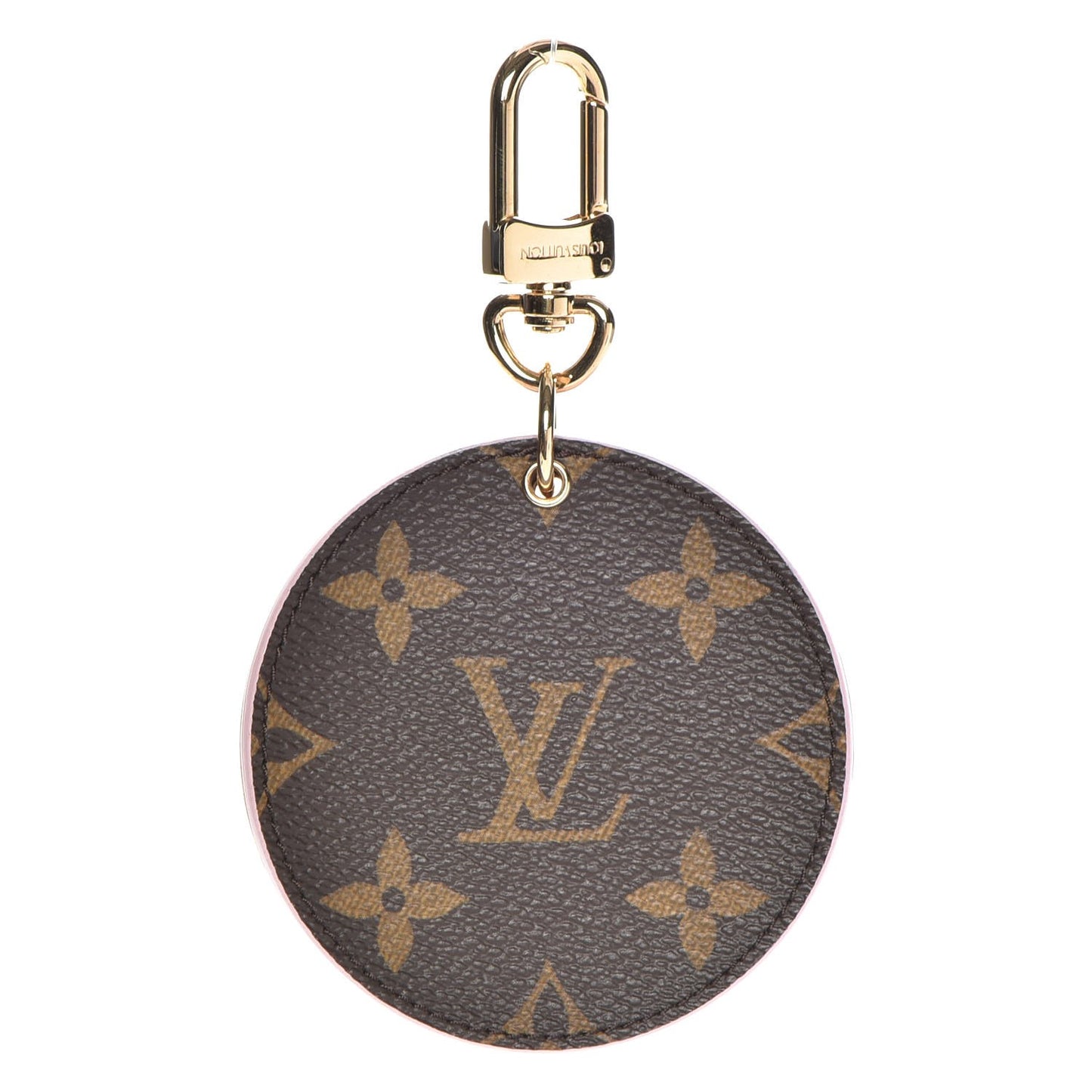 Monogram LV Mirror Key Holder Rose Ballerine